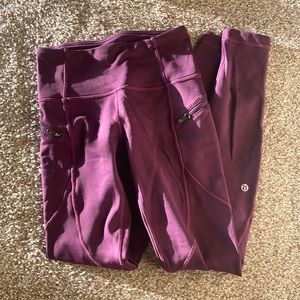 warm lululemon running leggings